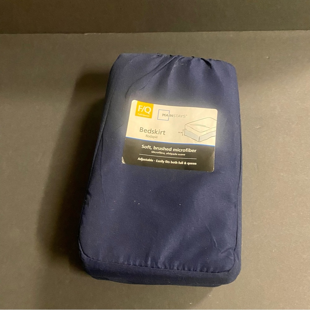 Mainstays Dark Blue Bedskirt